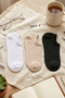 3-Piece Mixed Color Men's Bamboo Seamless Flexible Anatomical Heel Invisible Sneaker Booties Socks - Premium - 3