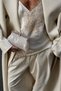Silver Sparkling Special Design Clutch Bag - Elis