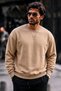 Men's Thick Woven Red A.Beige Sweatshirt - 6