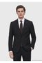 Black Plain Thin&Taller Slim Fit 100% Wool Suit