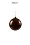 Christmas Tree Ball Shiny Dark Brown 15 cm