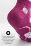 3-Piece Mixed Color Women's Cotton Patterned Seamless Towel Sole Booties Socks - Premium - 2