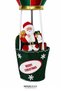 New Year's Santa Claus in the Balloon Red Green 150 cm - 3
