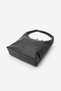 Women's Soft Textured Wide Form Zippered Shoulder Bag Oselin Black - 6