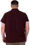 Fashion XL Large Size Men's T-Shirt Polo Sea Bound U25303 Plum - 4