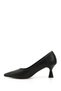 Women's Black Pointed Toe Goblet Heel Stiletto - 6