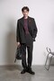 Men's Oversize Comfortable Fit Double Breasted Suit Black - 6