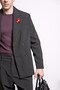 Men's Oversize Comfortable Fit Double Breasted Suit Black - 5