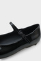 Nickie Buckle-Strapped Blunt-Toe Flat Heeled Casual Women's Ballerinas - 3