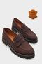 Tisha Cork Sole Genuine Leather Women's Loafers