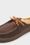 Roslyn Genuine Nubuck Leather Comfortable Women's Closed Toe Slippers with Wooden Accessories - 4
