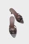 Holli Pointed Toe Strappy Mid-Heeled Stylish Women's Slippers - 5