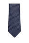 Navy Blue Striped Thin Gray Tie – 7 cm Wide - 6