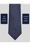 Navy Blue Striped Thin Gray Tie – 7 cm Wide - 2