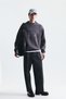 Oversize Printed Crew Neck Sweatshirt
