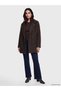 Nevavm Farkıyla Lcw Vision Brown Double-Breasted Collar Oversize Women's Cashmere Coat - 2