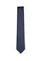 Navy Blue Striped Thin Gray Tie – 7 cm Wide - 7