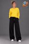 Winter Shardooned Two-Piece (Black+Gray) Flat-Leg Trackpants - 3