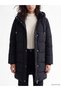 Nevavm with Difference Xside Black Hooded Women's Inflatable Coat - 3