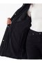 Nevavm with Difference Xside Black Hooded Women's Inflatable Coat - 4