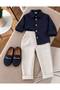 Boys' Classic Stylish 2-Piece Set with Navy Blue Shirt - 2