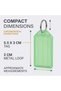 50 Pcs Durable Plastic Key Tags with Split Rings & Blank Paper Inserts, Name ID Labels for Keychains - 4