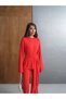 Women's Ivy Winter Top and Bottom Set Waist Belted Blouse Spanish Flare Pants - Imported Lycra Cotton Viscose Fabric - 3