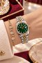 Round Case Gold Silver Green Women's Wristwatch - 3Atm Water Resistant Steel Band Japanese Movement Gift Special Box Ghmb3023C1