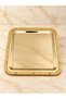 4-Piece Cast Tray Set - Covered Snack Bowl & Sugar Bowl & Bowl Set with Wicker Full Gold Finish - 2