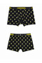Beer Patterned Men's Boxer Cotton Lycra Shiny Elastic Boxed Black - 4