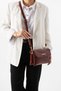 Women's Multi-Compartment Crossbody Shoulder Bag with Flap S-1451 - 4