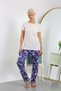 Women's Cotton Bottom Pajamas Navy Blue