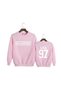 Blackpink Printed Cotton 3 Thread Threaded Crew Neck Oversize Sweatshirt