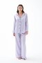 Women's Lilac Oversize Satin Pajama Set – Comfortable Fit Stylish Home Wear Set