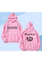Blackpink Printed Cotton 3 Thread Threaded Oversize Sweatshirt