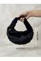 Women's Plush Baguette Lined Faux Fur Hand and Shoulder Bag with Soft Texture - 3