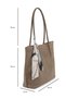 , Women's Genuine Leather Shoulder and Hand Bag 163979Z5022 Mink - 2