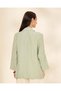 Women Green Casual Blazer - 3