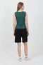 Women's Thick Strap Cotton Combed Shorts Set Green - 7