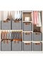 Stackable Storage Bins Closet Organizers And Storage System, 3 Pcs Foldable Storage Boxes Shelf Orga - 2