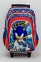 Sonic Trolley Backpack with 3 Compartments and 2 Side Pockets, 16-Inch Size - 2