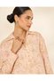 Women Peach Floral Print Blouse - 4