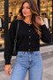 Women's Buttoned Knitwear Cardigan Cty-Çtn-9767