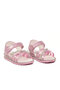 Pink Stone Detailed Velcro Baby Sandals Maya B - 4