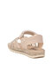 Beige Stone Detailed Velcro Baby Sandals Maya B - 4