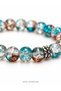 Boxed Set of 3 Sparkling Glass Bead Bracelets for Women and Men Unisex Gift Set - 3