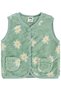 Floral Print 6-18 Months Vest - Green