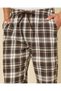 Men Black and Cream Check Pyjama Pants - 4