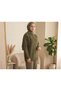 Zippered Knitwear Cardigan-Khaki - 3