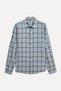 Men's Gray Plaid Regular Fit Long Sleeve Shirt